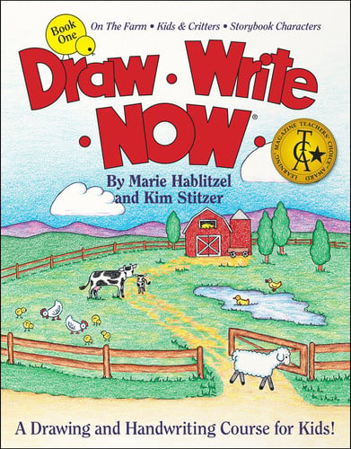 Draw, Write, Now On the farm, kids & critters, storybook characters. Book one