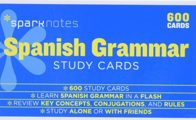 Spanish Grammar SparkNotes Study Cards (Volume 17)