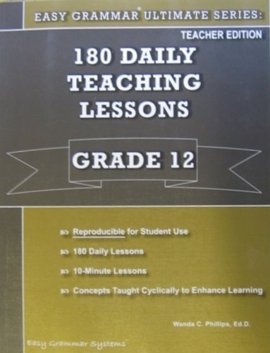 Easy Grammar Ultimate Series Grade 12 Teacher Edition