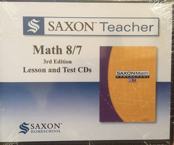 Saxon Teacher for Math 8/7, 3rd Edition