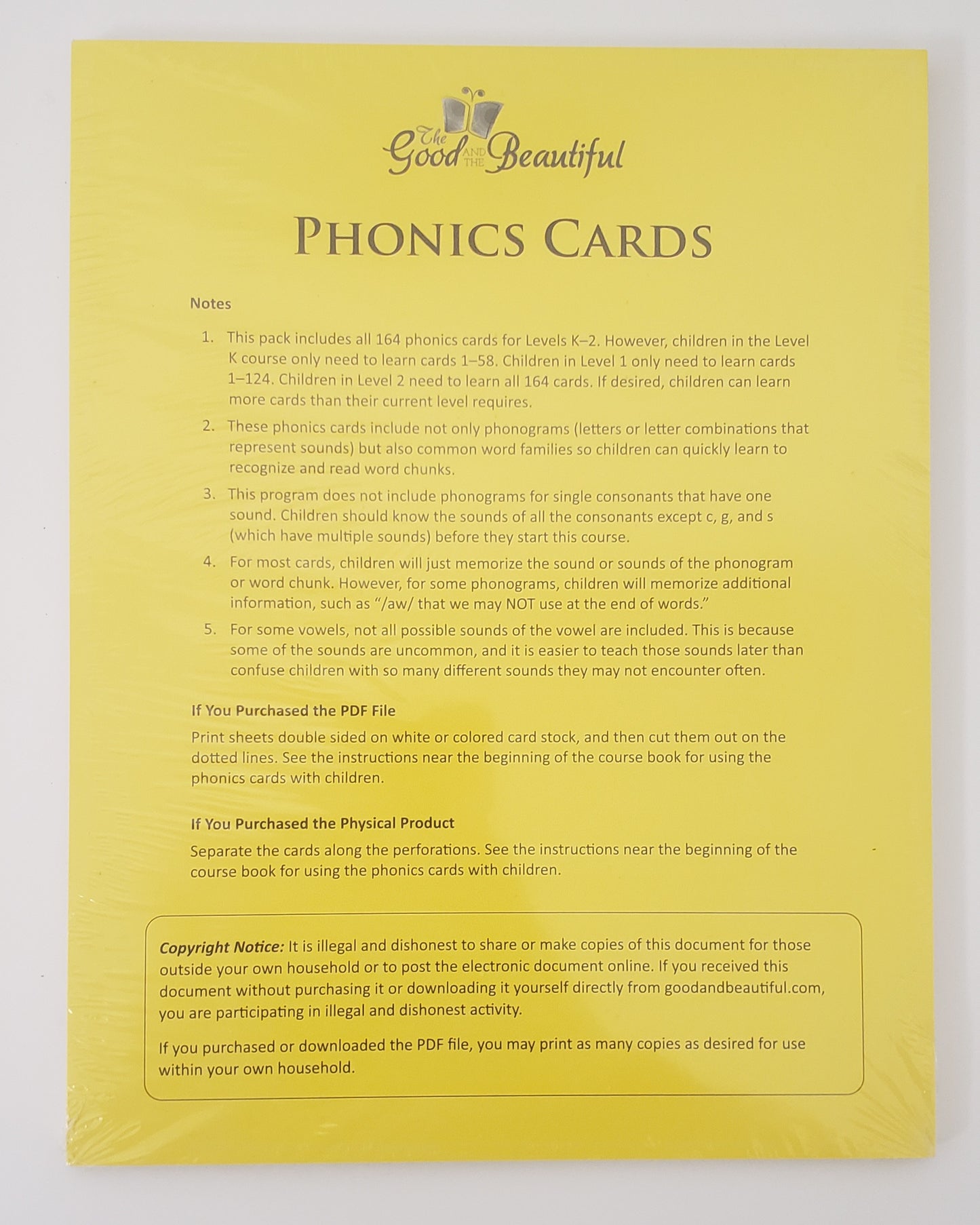 Phonics Cards