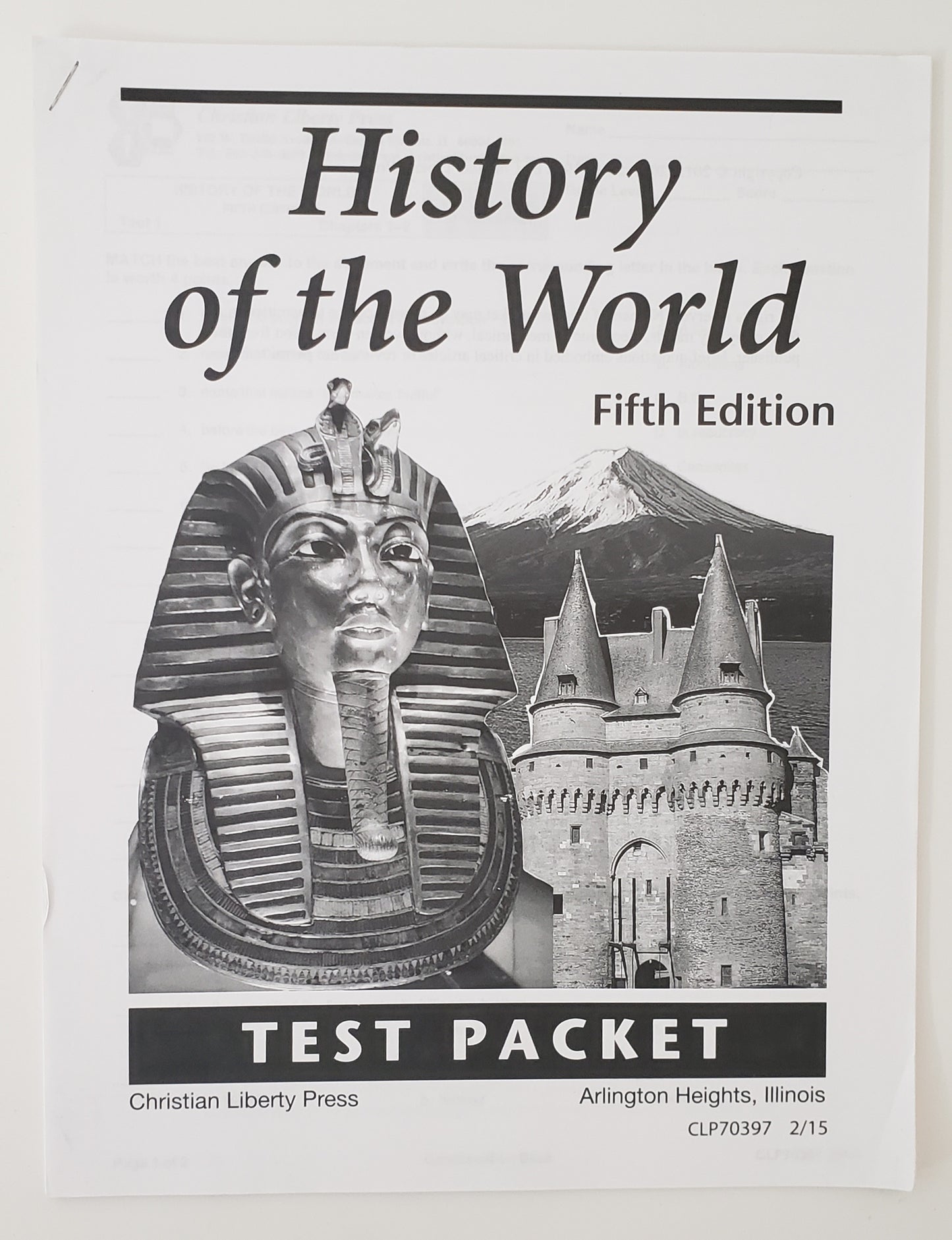 History of the World Test Packet
