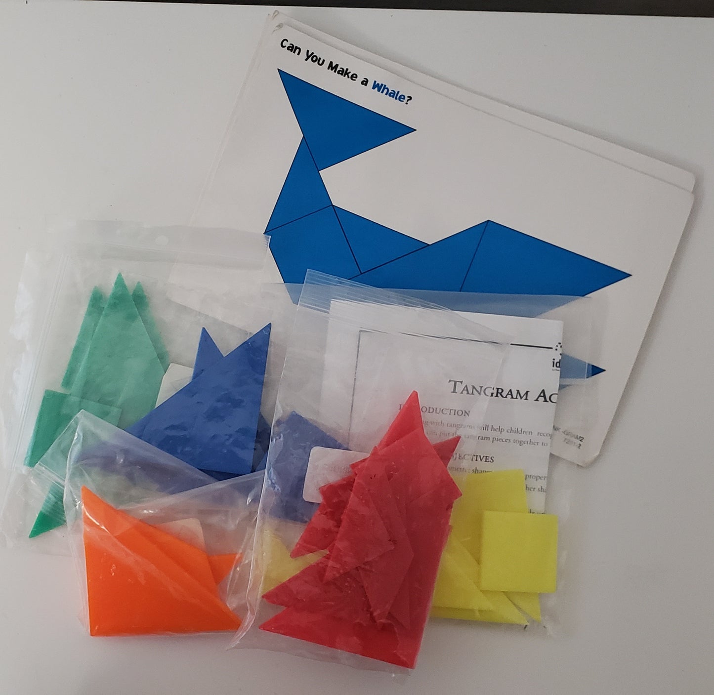 Tangrams with cards