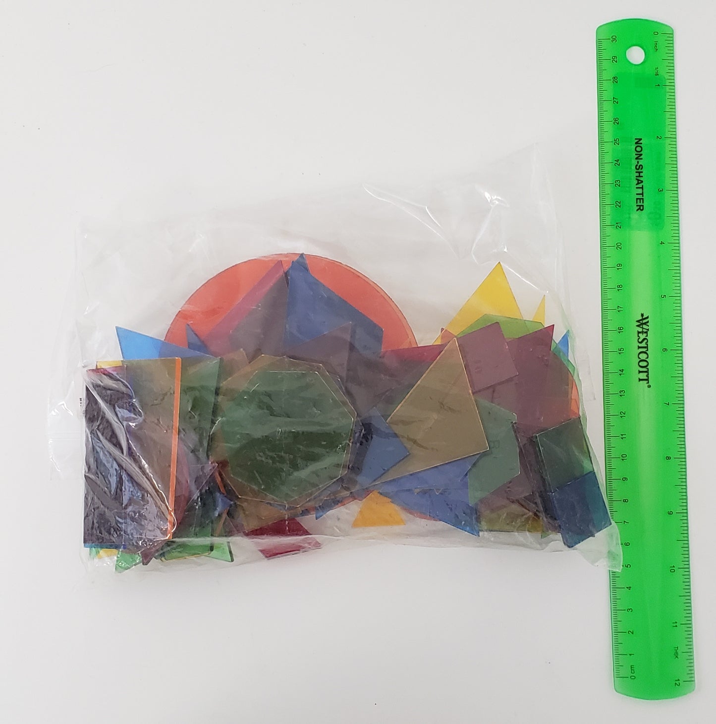 Plastic transluscent pattern blocks large