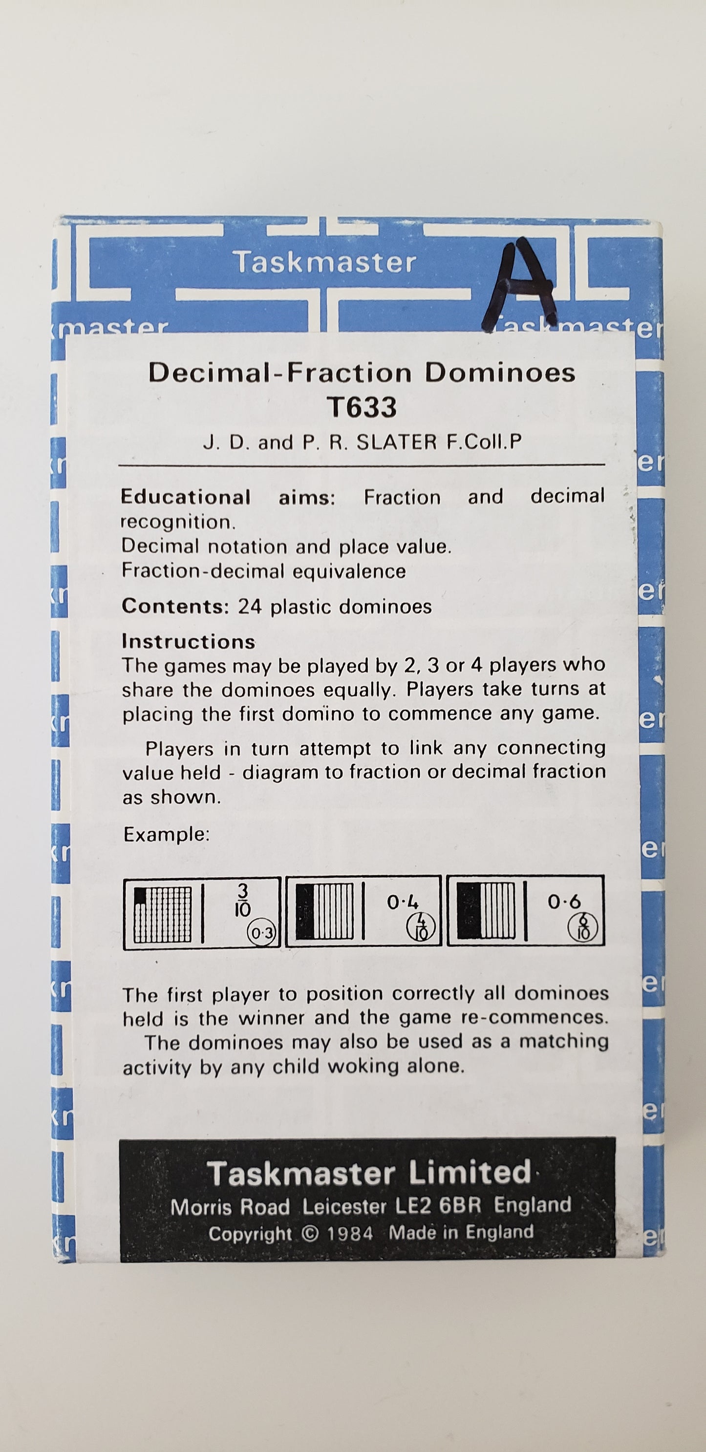 Decimal Fraction Dominoes