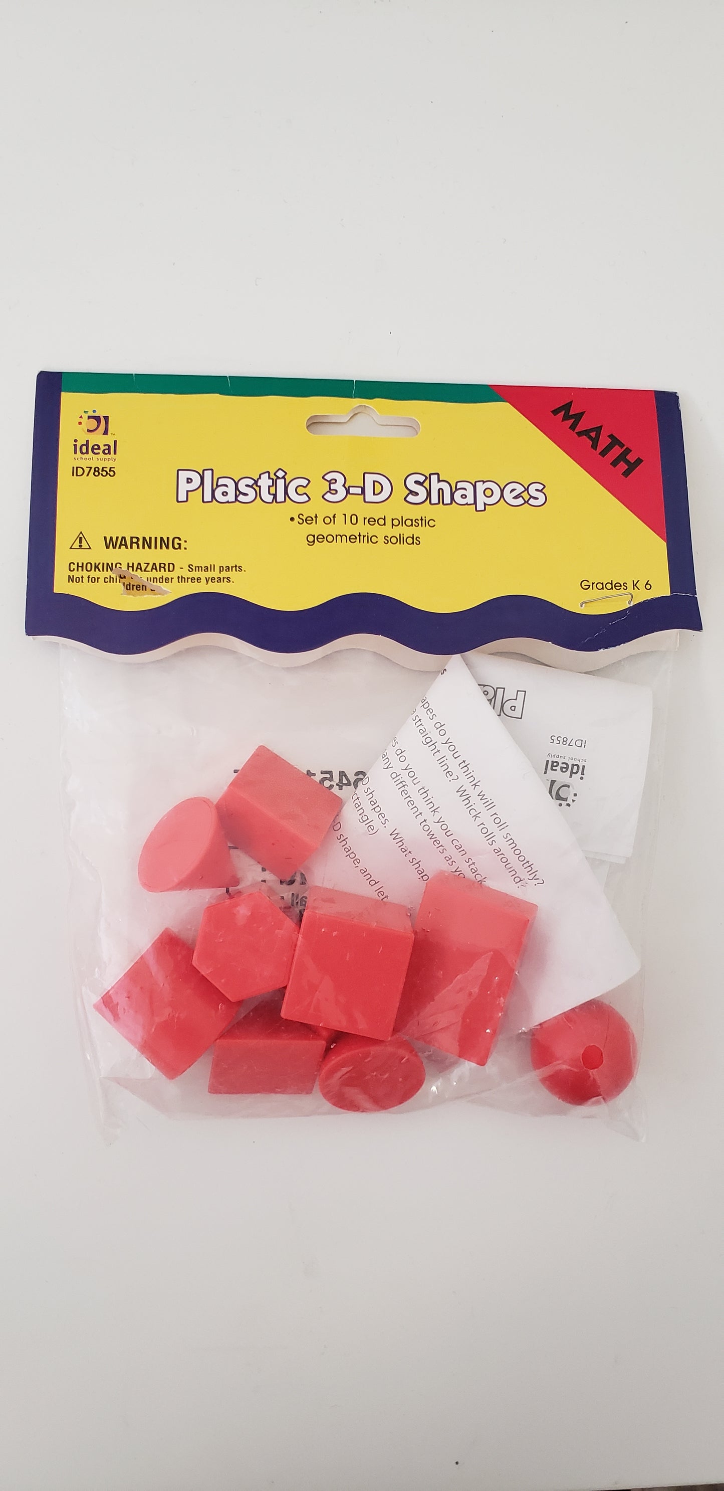 Plastic 3D shapes