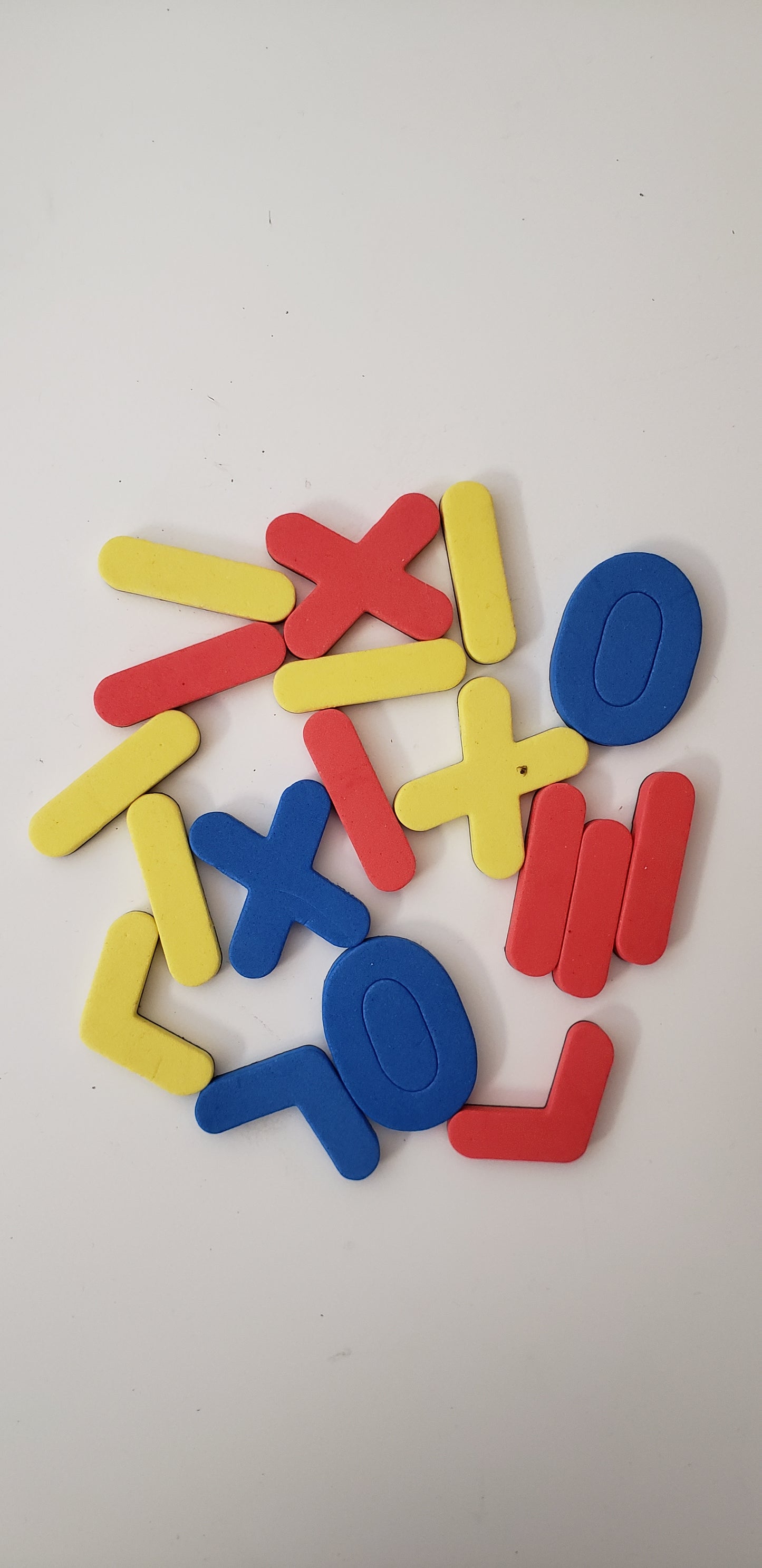 Magnetic math equation pieces