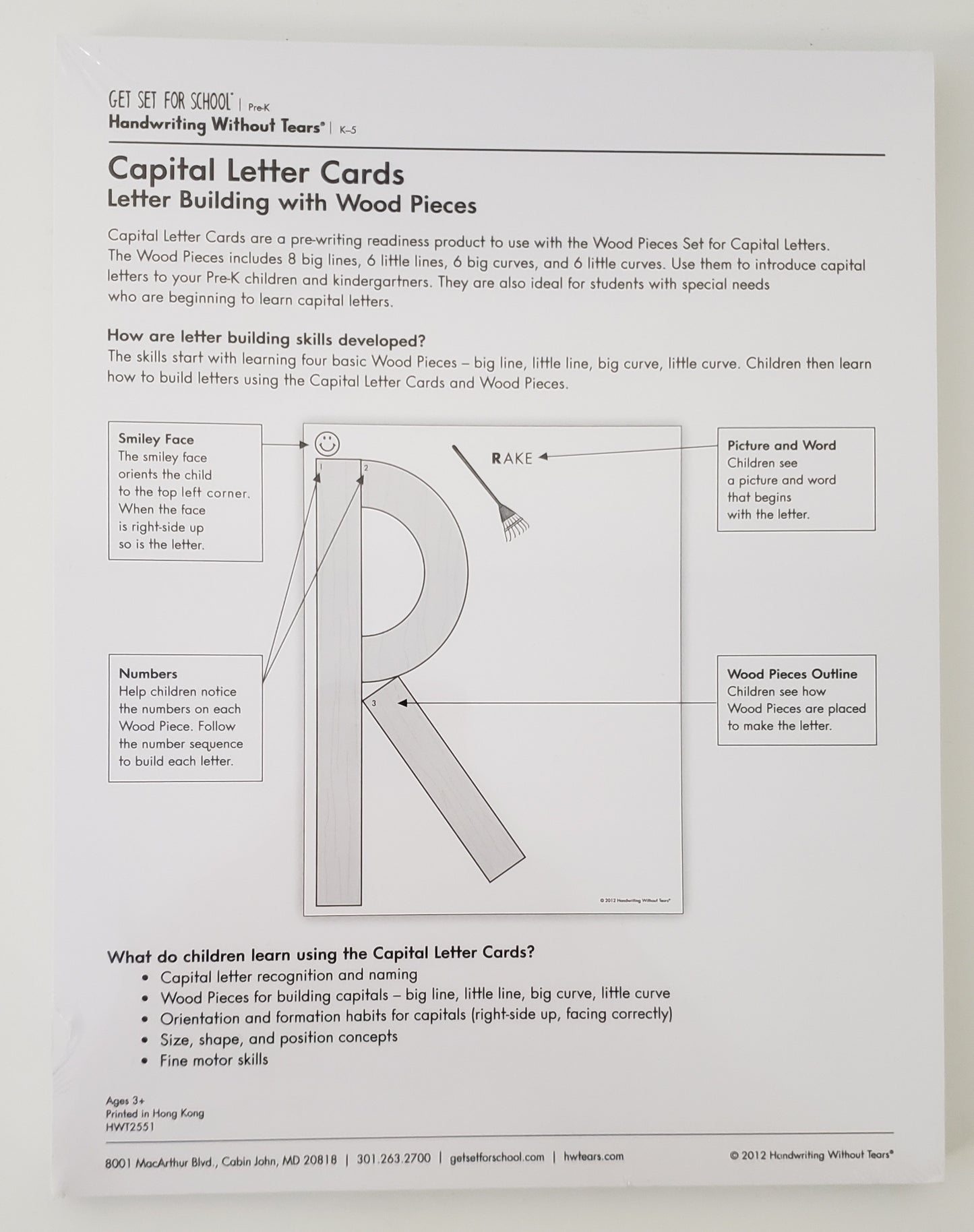 Capital Letter Laminated Cards