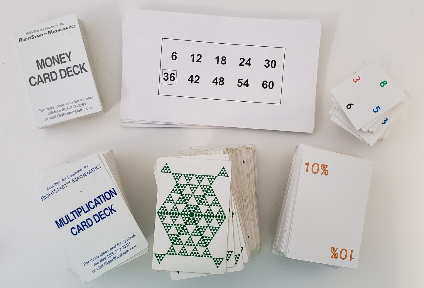 Cards for Math Games