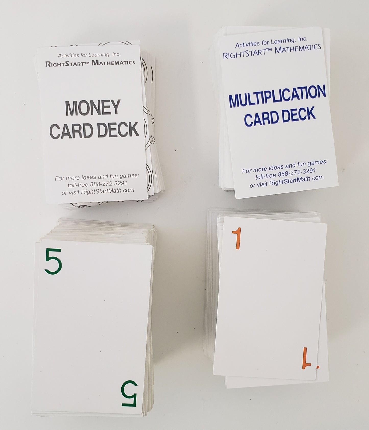 Cards for Math Games