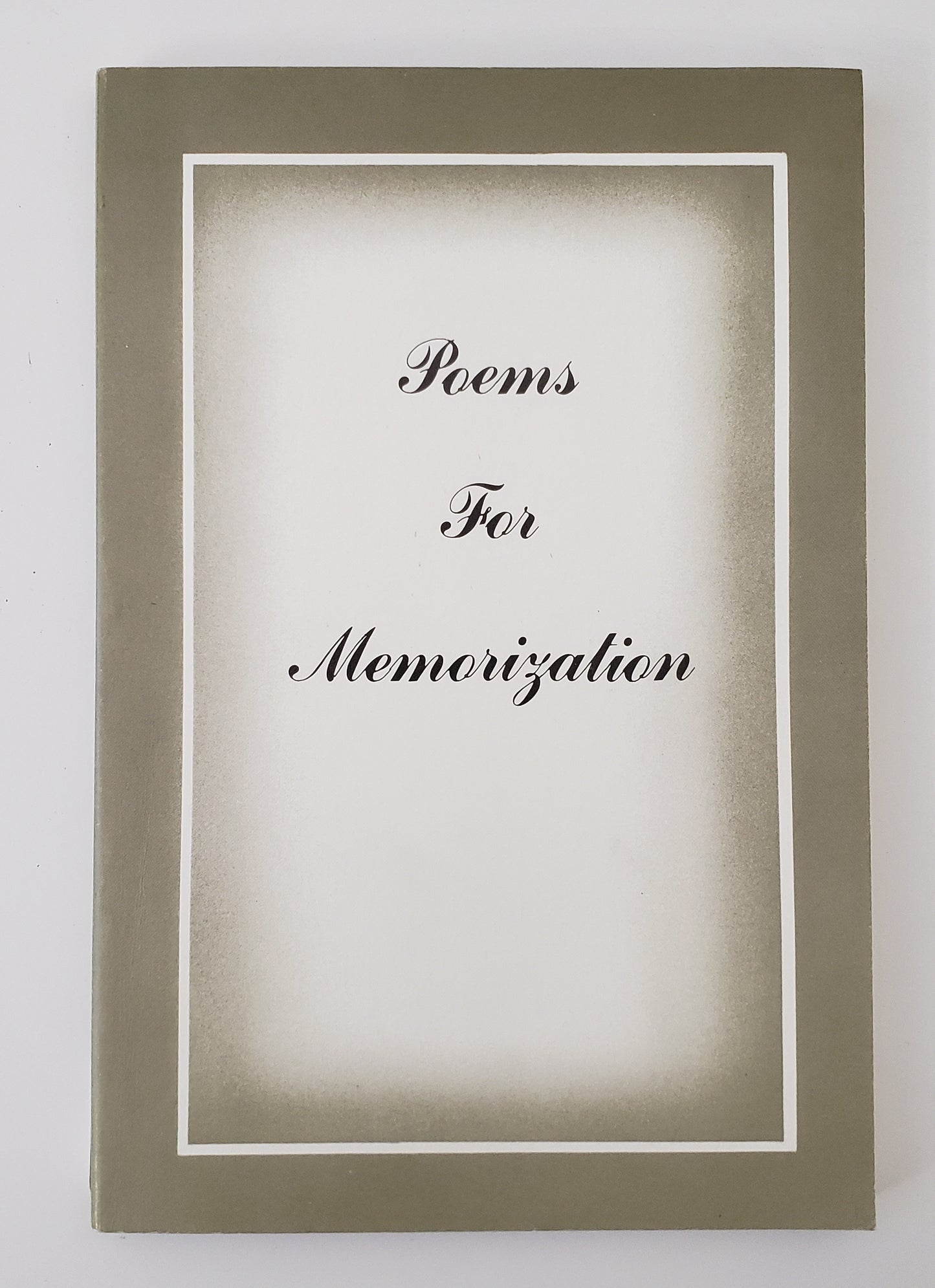 Poems for Memorization