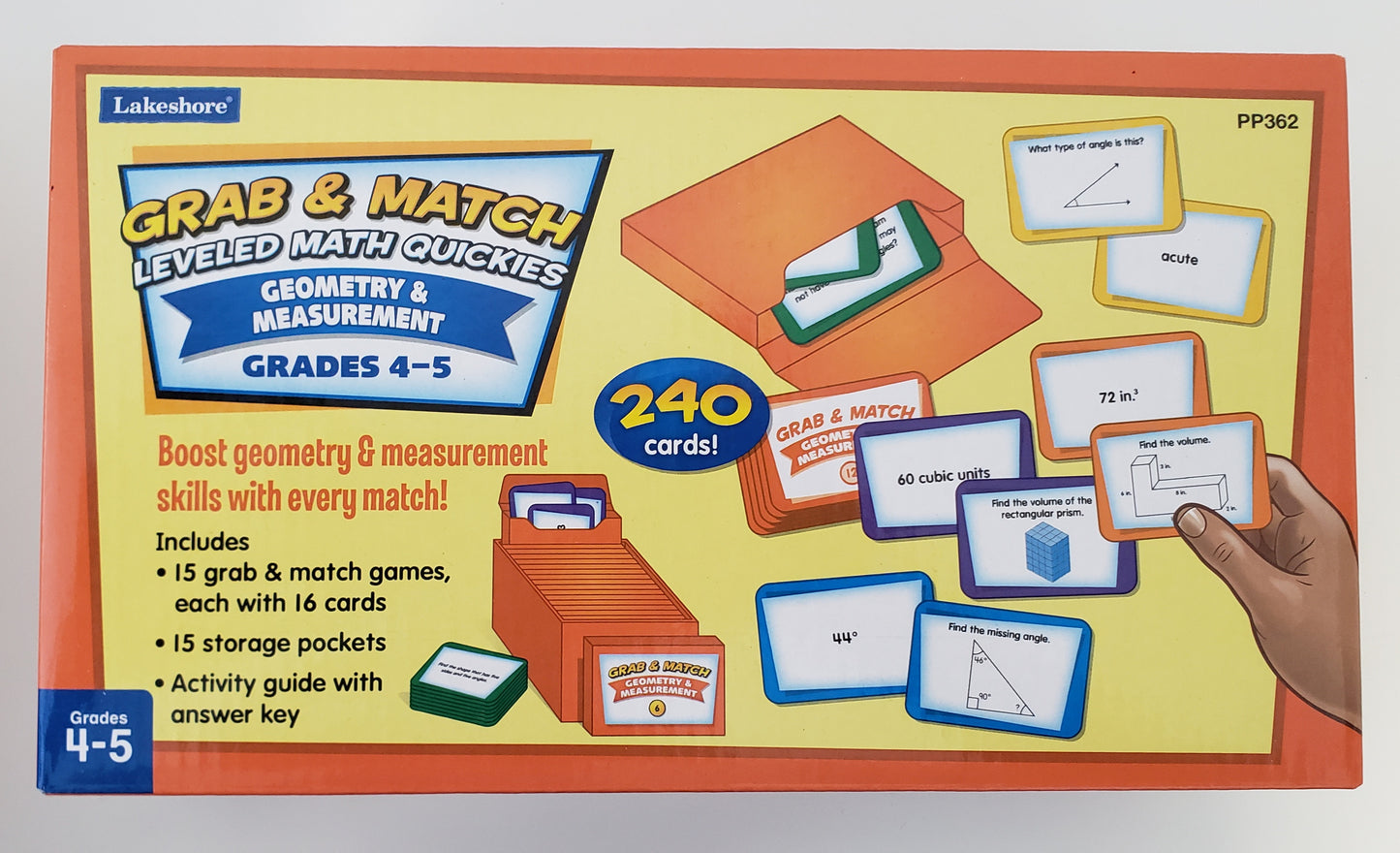 Grab & Match Leveled Math Quickies: Geometry & Measurement