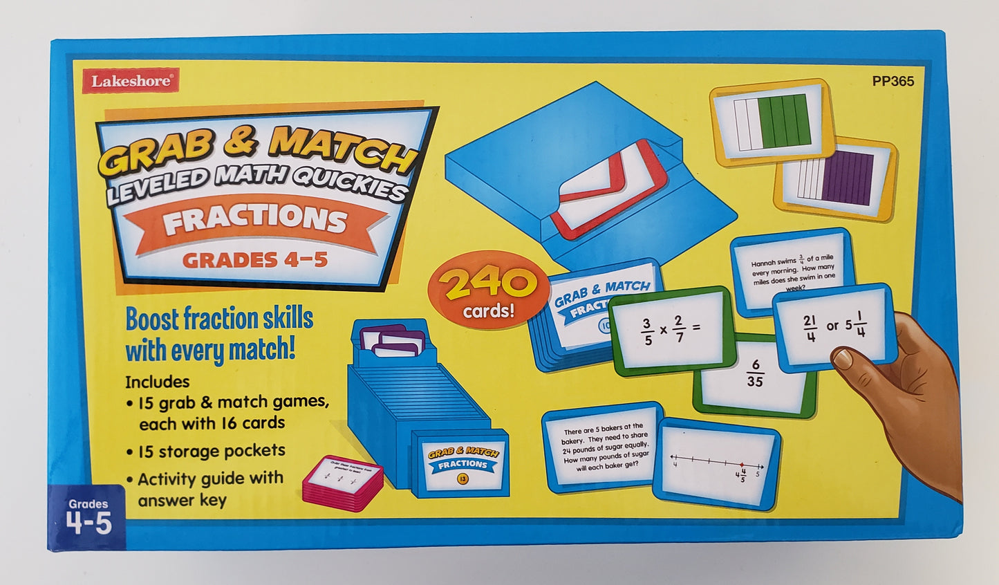 Grab & Match Leveled Math Quickies: Fractions