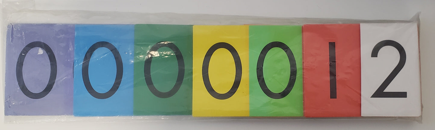 Place Value Cards Seven Value