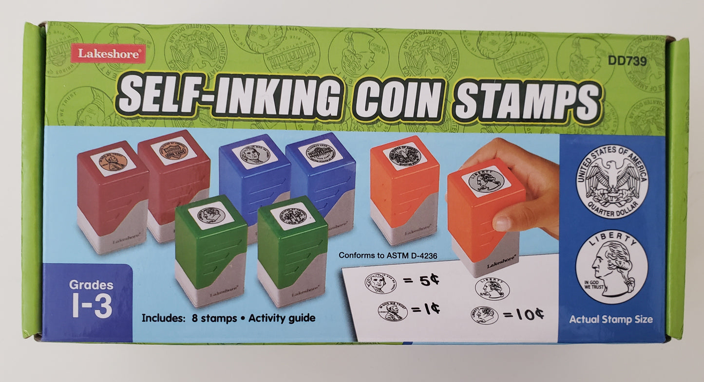 Self-Inking Coin Stamps (set of 8)