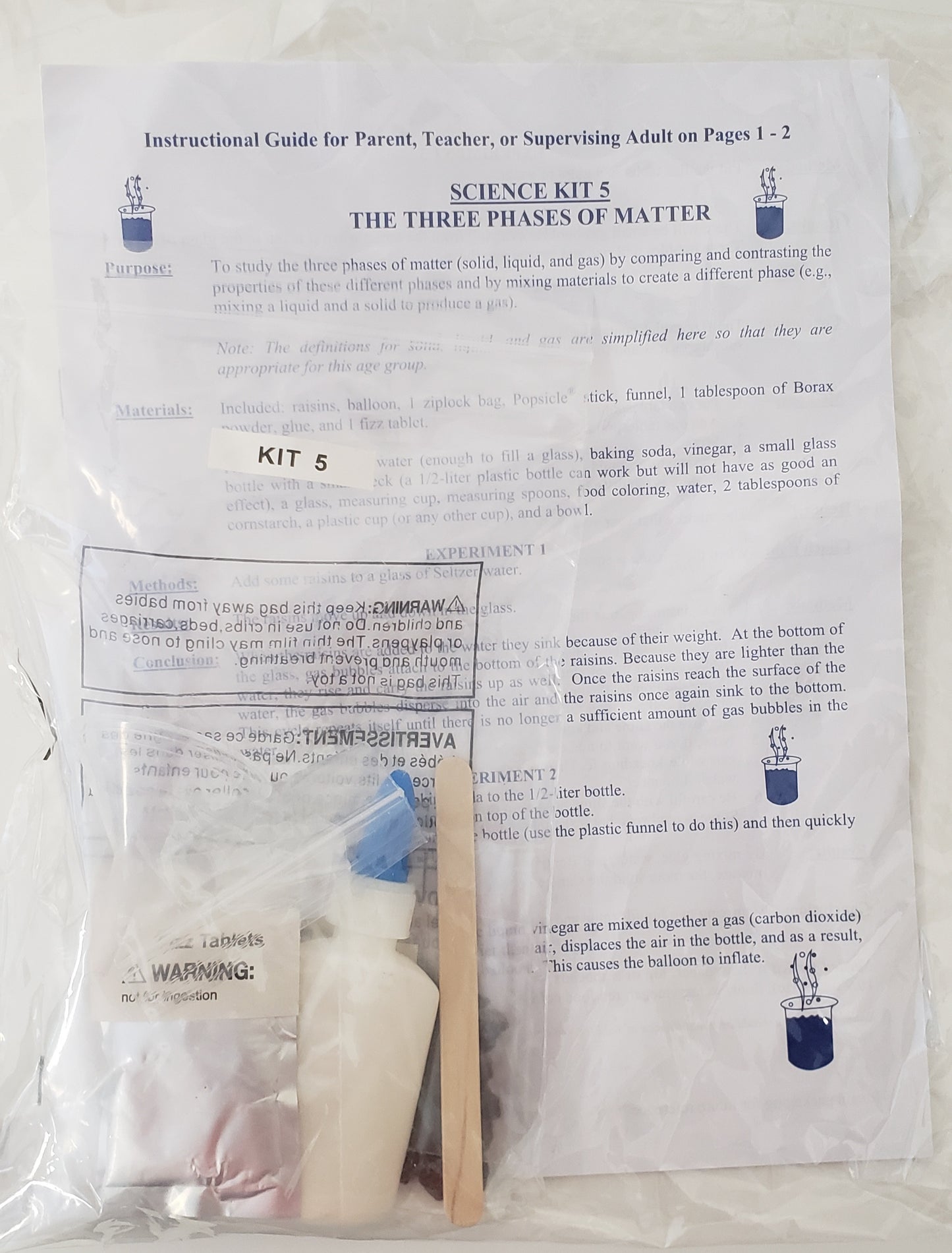 Science Kit 5: The Three Phases of Matter