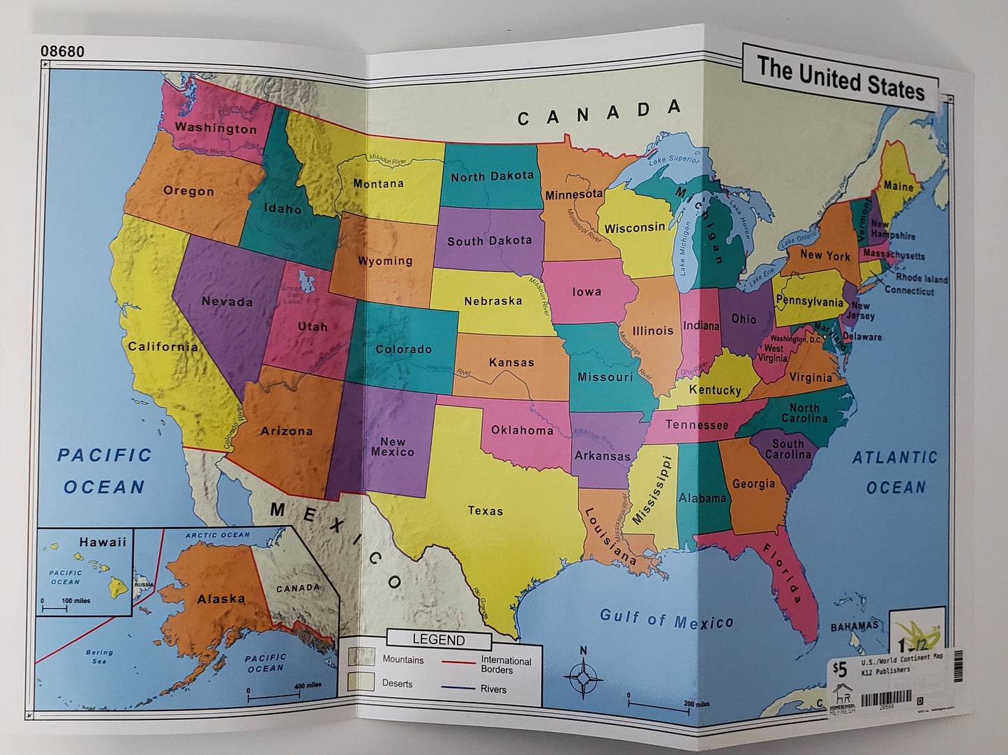 U.S./World Continent Map