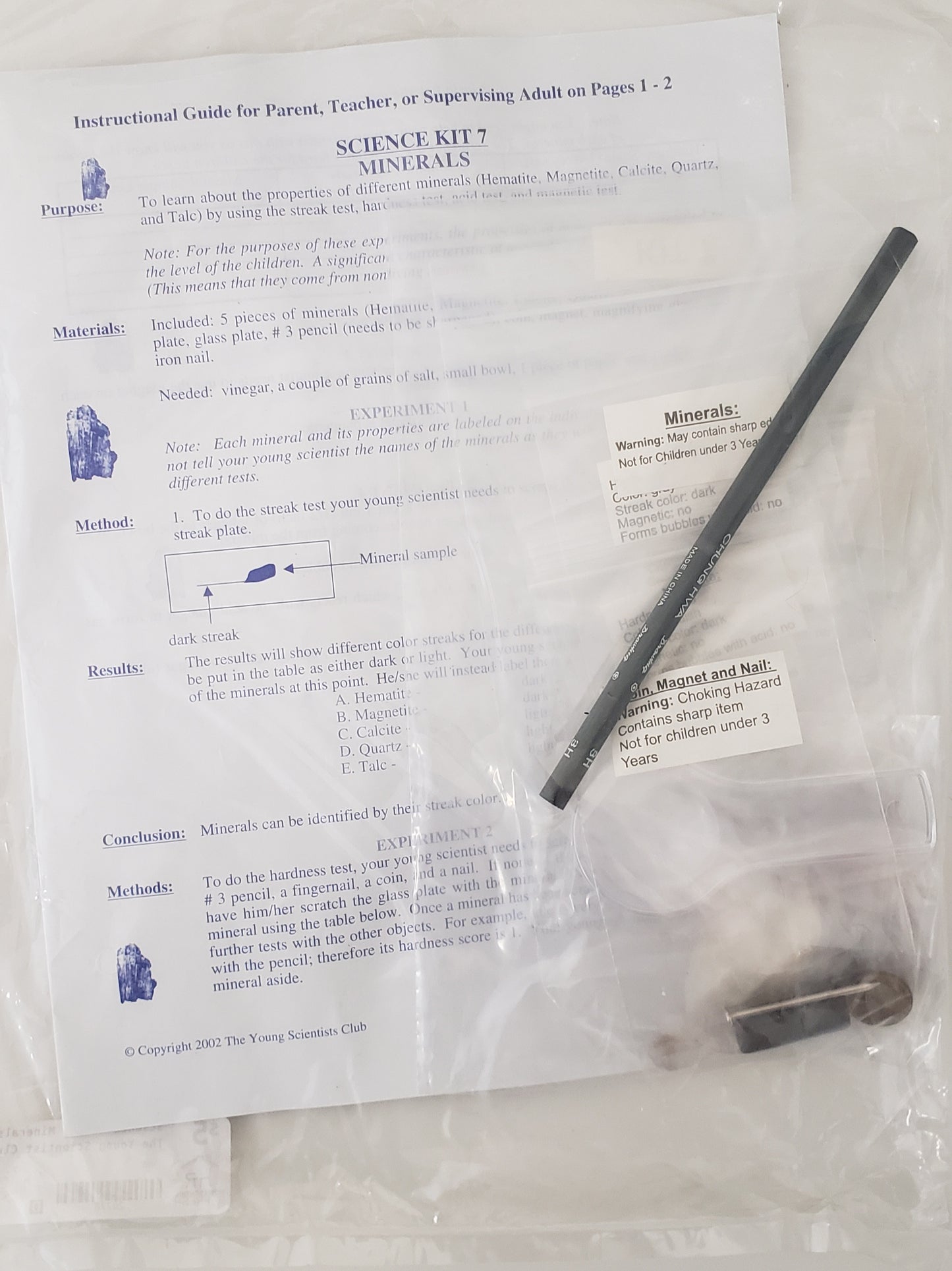Science Kit 7: Minerals