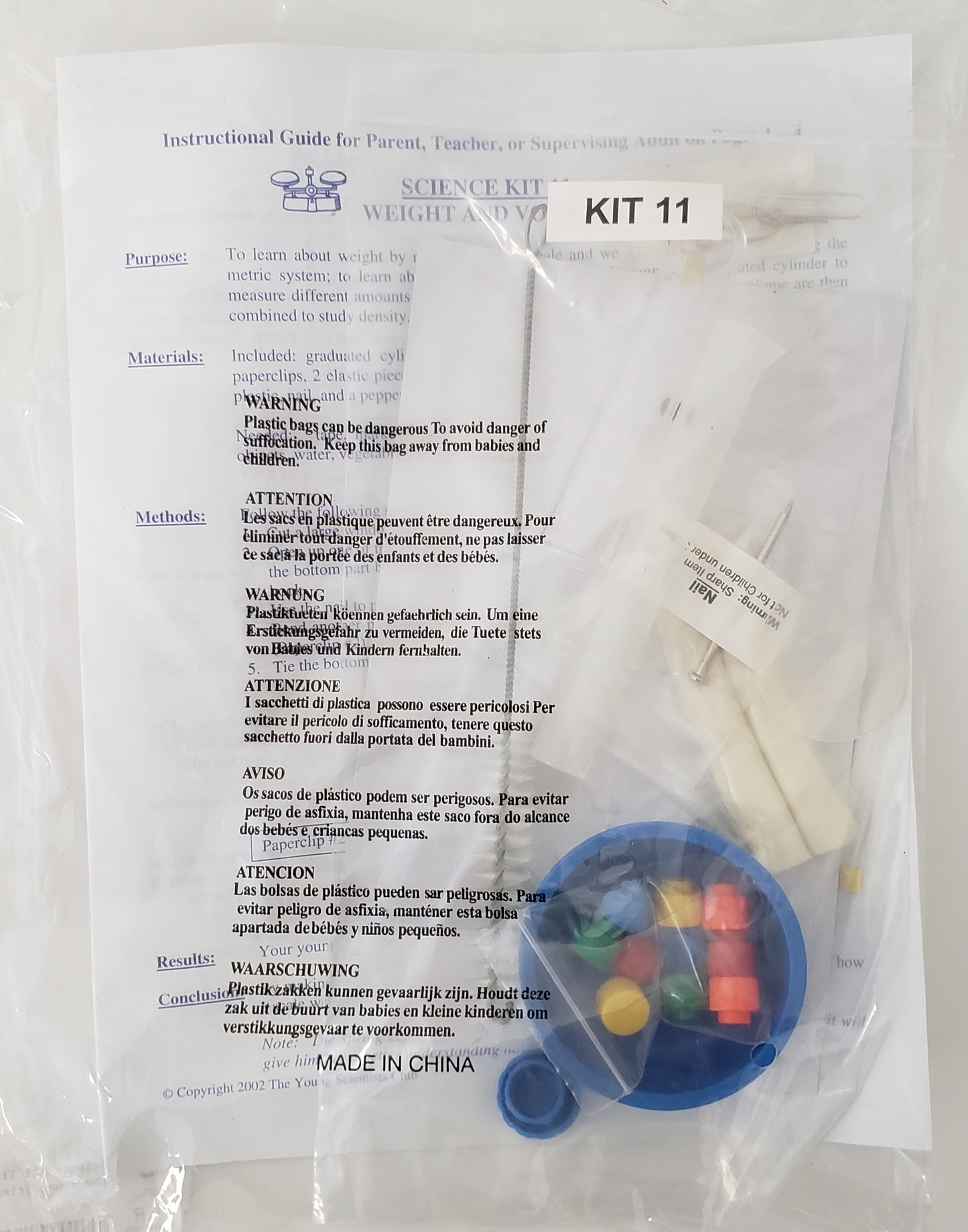 Science Kit 11: Weight & Volume