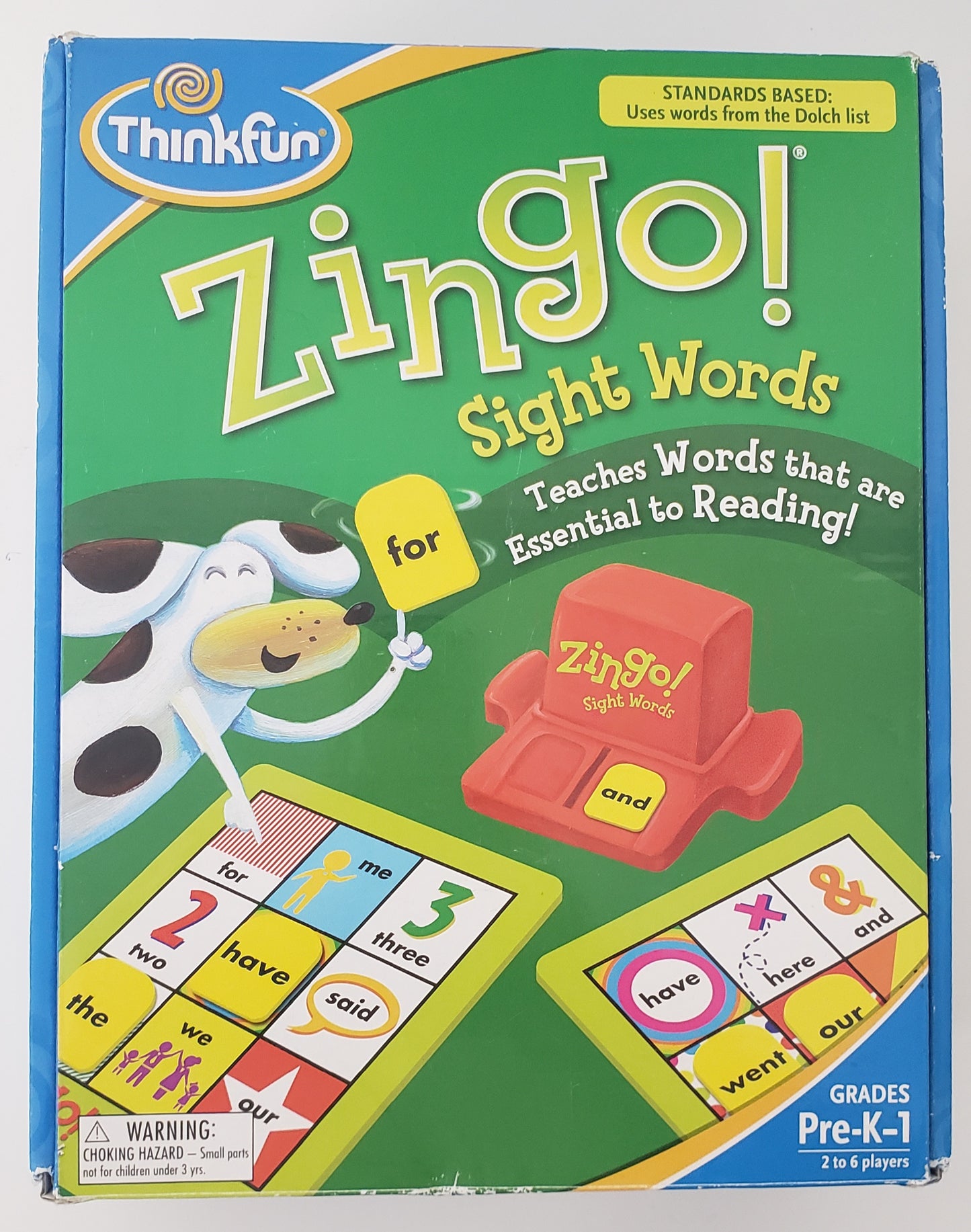 Zingo Sight Words Game