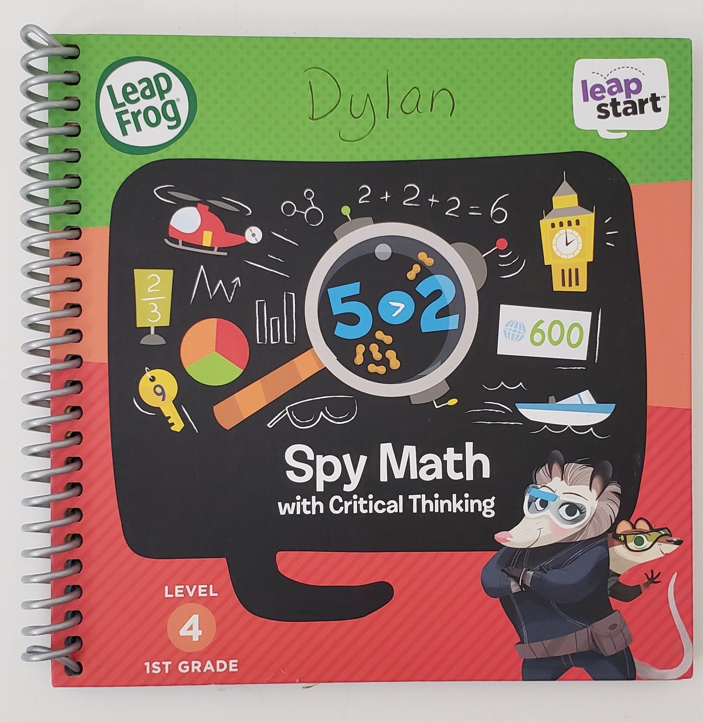 LeapFrog LeapStart 1st Grade Activity Book: Spy Math and Critical Thinking