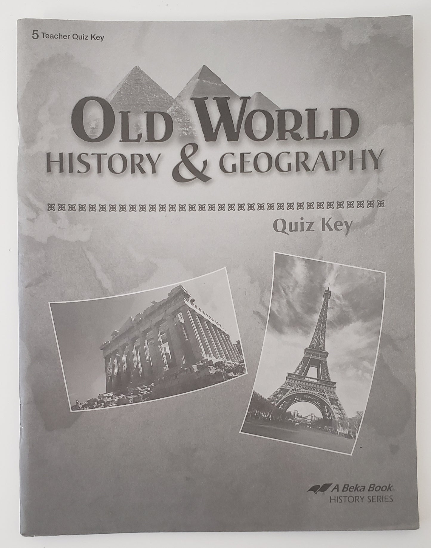 Old World History & Geography Quiz Key