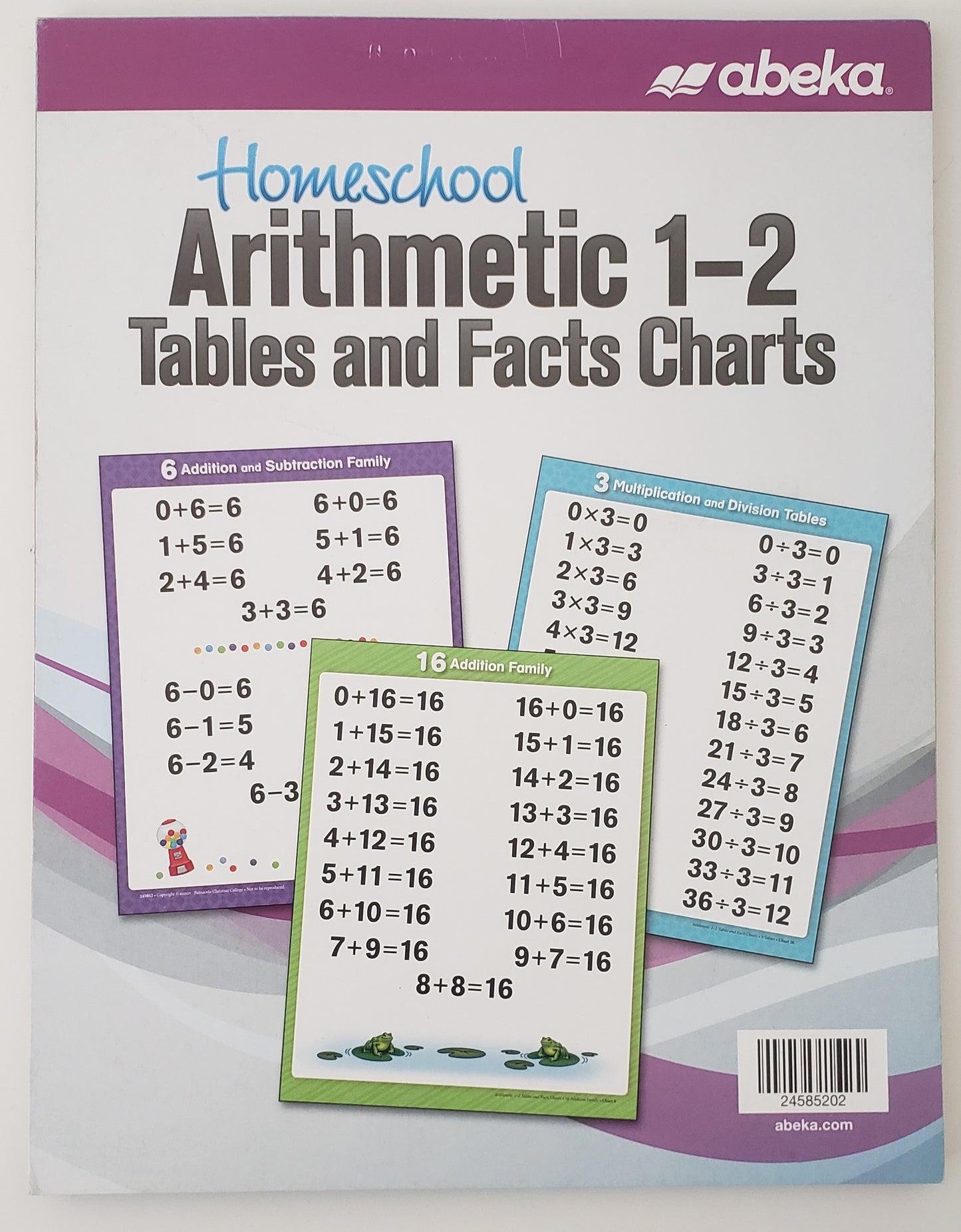 Homeschool Arithmetic 1-2 Tables & Fact Charts