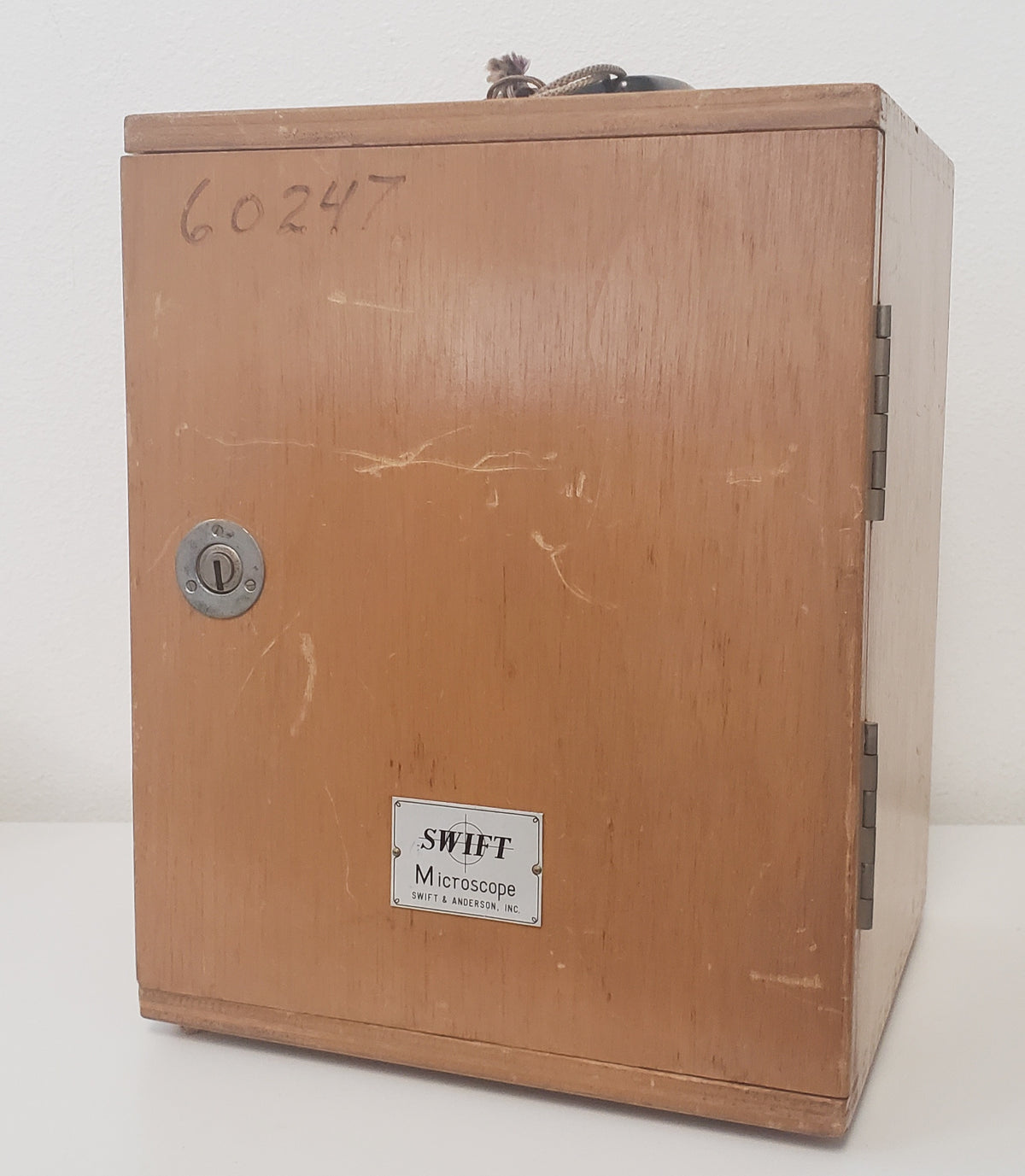 Vintage Swift 60247 Microscope in Wood Case