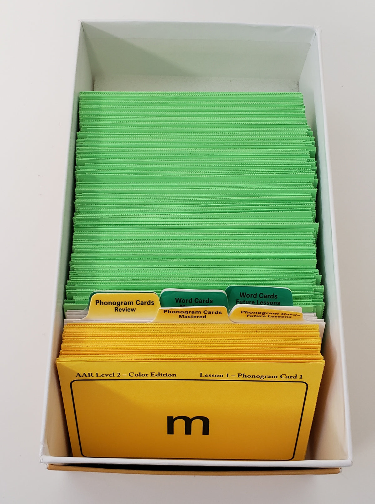 All About Reading Level 2 Cards with box & dividers - Color Edition