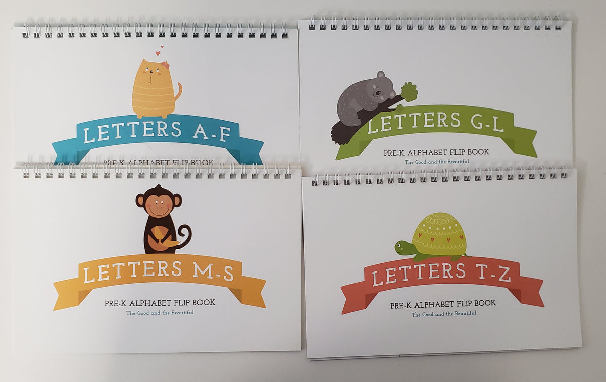Pre-K Alphabet Flip Book (set of 4)