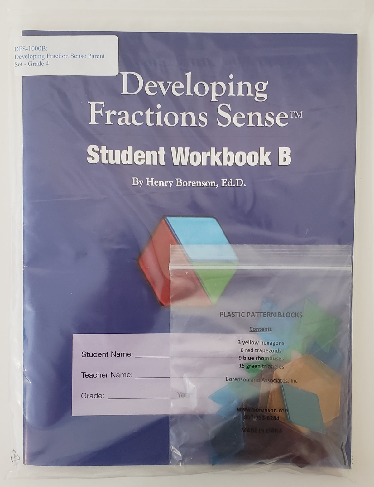Developing Fractions Sense B: Teacher Set 4th Grade