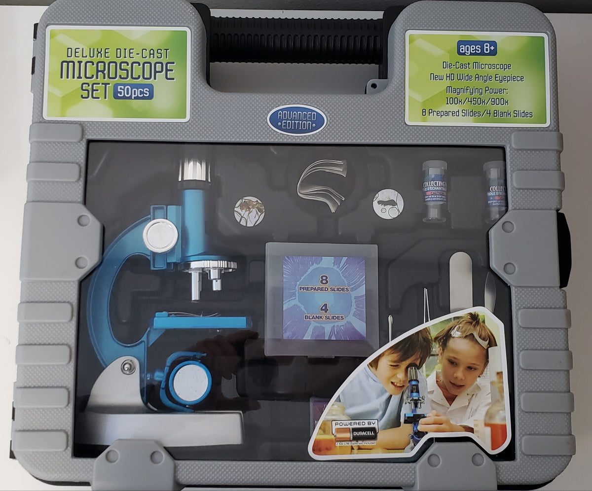 Deluxe Die-Cast Microscope Set
