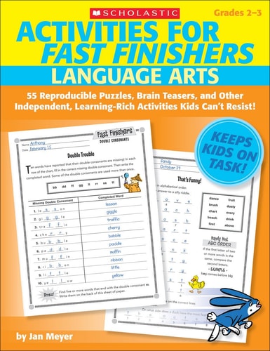 Activities for Fast Finishers: Language Arts: