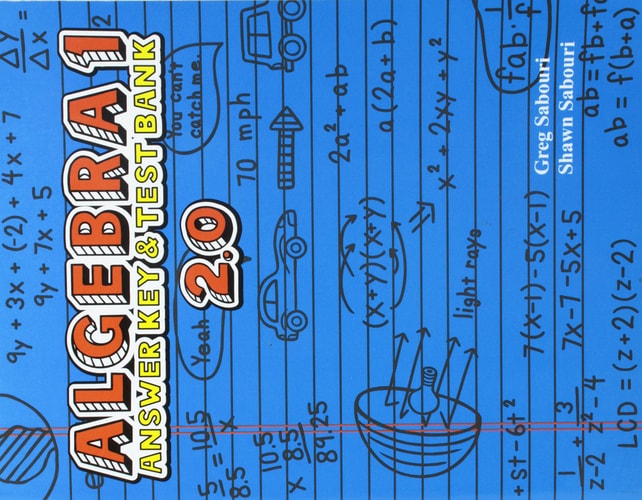 Algebra 1: Answer Key & Test Bank