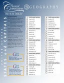Trivium Tables U. S. States and Capitals, U. S. Physical Features: Cycle 3, Geography
