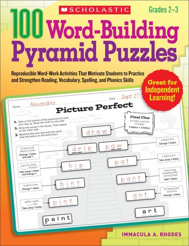 100 Word-Building Pyramid Puzzles: