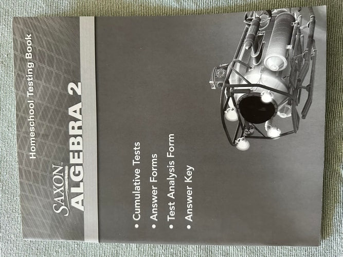 Saxon Algebra 2 Homeschool Testing Book