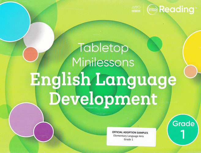 Into Reading Tabletop Minilessons English Language Development Grade 1