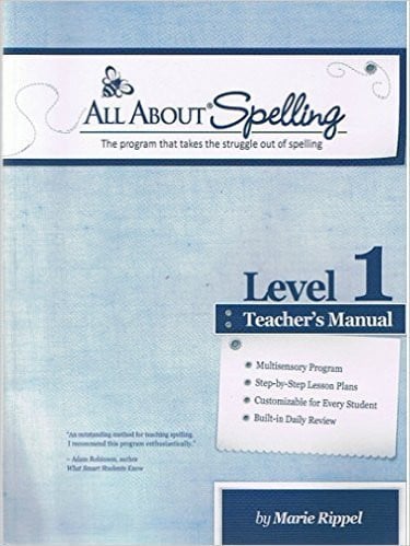 All about Spelling The Program that Takes the Struggle Out of Spelling. Teacher's manual. Level 1