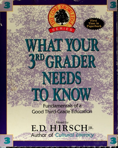 What Your 3rd Grader Needs to Know: Fundamentals of a Good Third Grade Education (Core Knowledge)