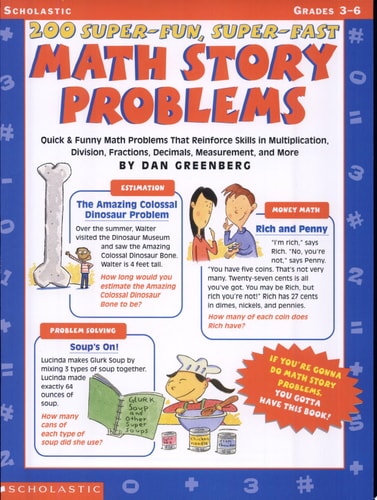 200 Super - Fun, Super - Fast Math Story Problems