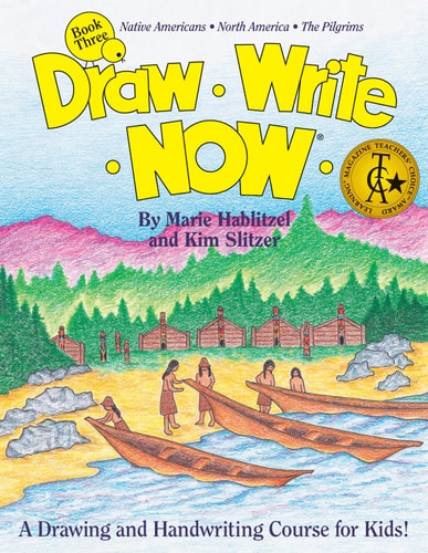 Draw Write Now 3: a drawing and handwriting course for kids. Book three.