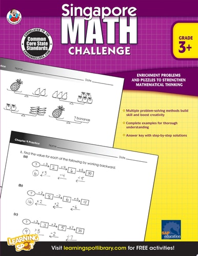 Singapore Math Challenge 3rd Grade Workbook