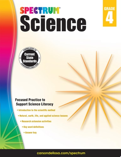 Spectrum 4th Grade Science Workbooks
