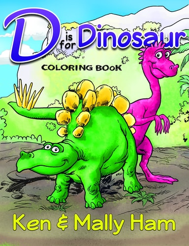 D is for Dinosaur Coloring Book