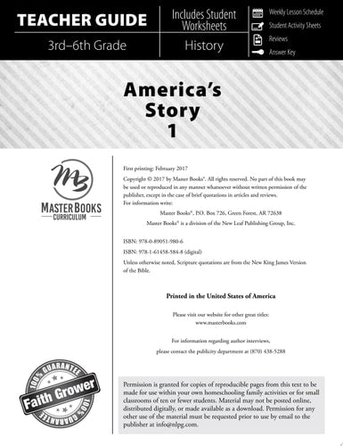 America's Story 1 (Teacher Guide)