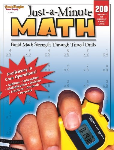 Just-A-Minute Math Reproducible Grades 1-8