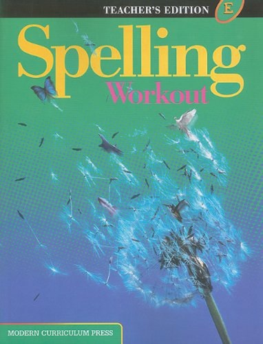 Spelling Workout: Level E, Teacher's Edition