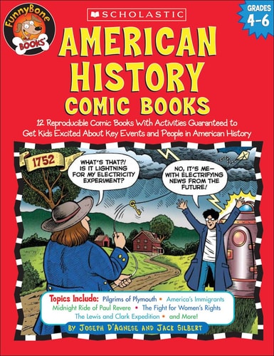 American History Comic Books: 12 Reproducible Comic Books With Activities Guaran