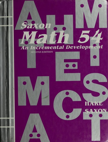 Saxon Math 54: An Incremental Development